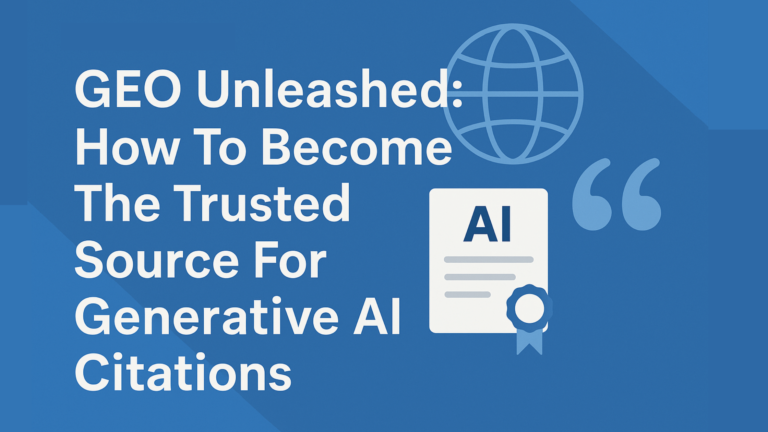 Generative Engine Optimization (GEO) Unleashed: How To Become The Trusted Source For Generative AI Citations 1 Image: Generative Engine Optimization (GEO) Unleashed