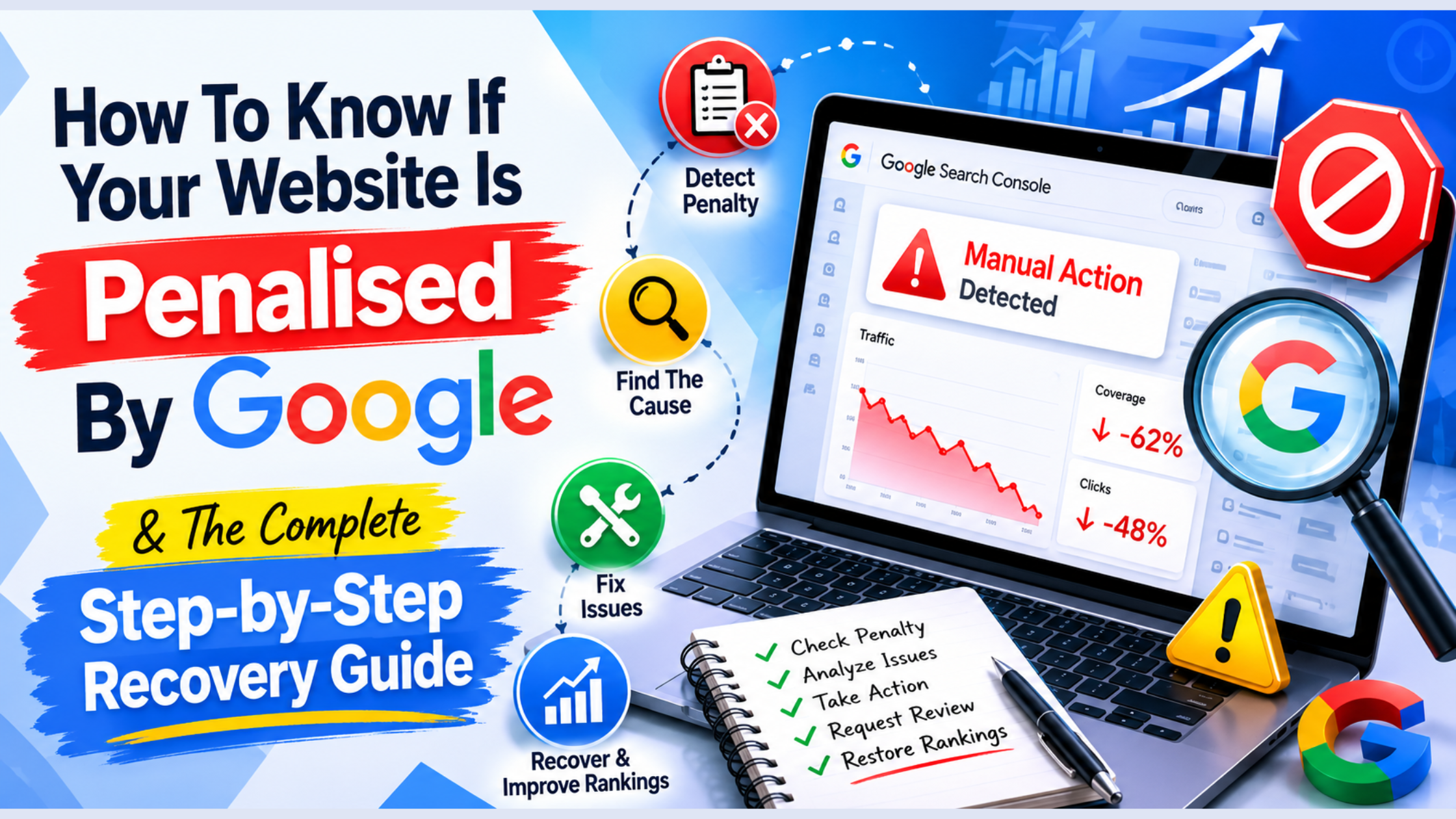 You are currently viewing How To Know If Your Website Is Penalised By Google & The Complete Step-by-Step Recovery Guide