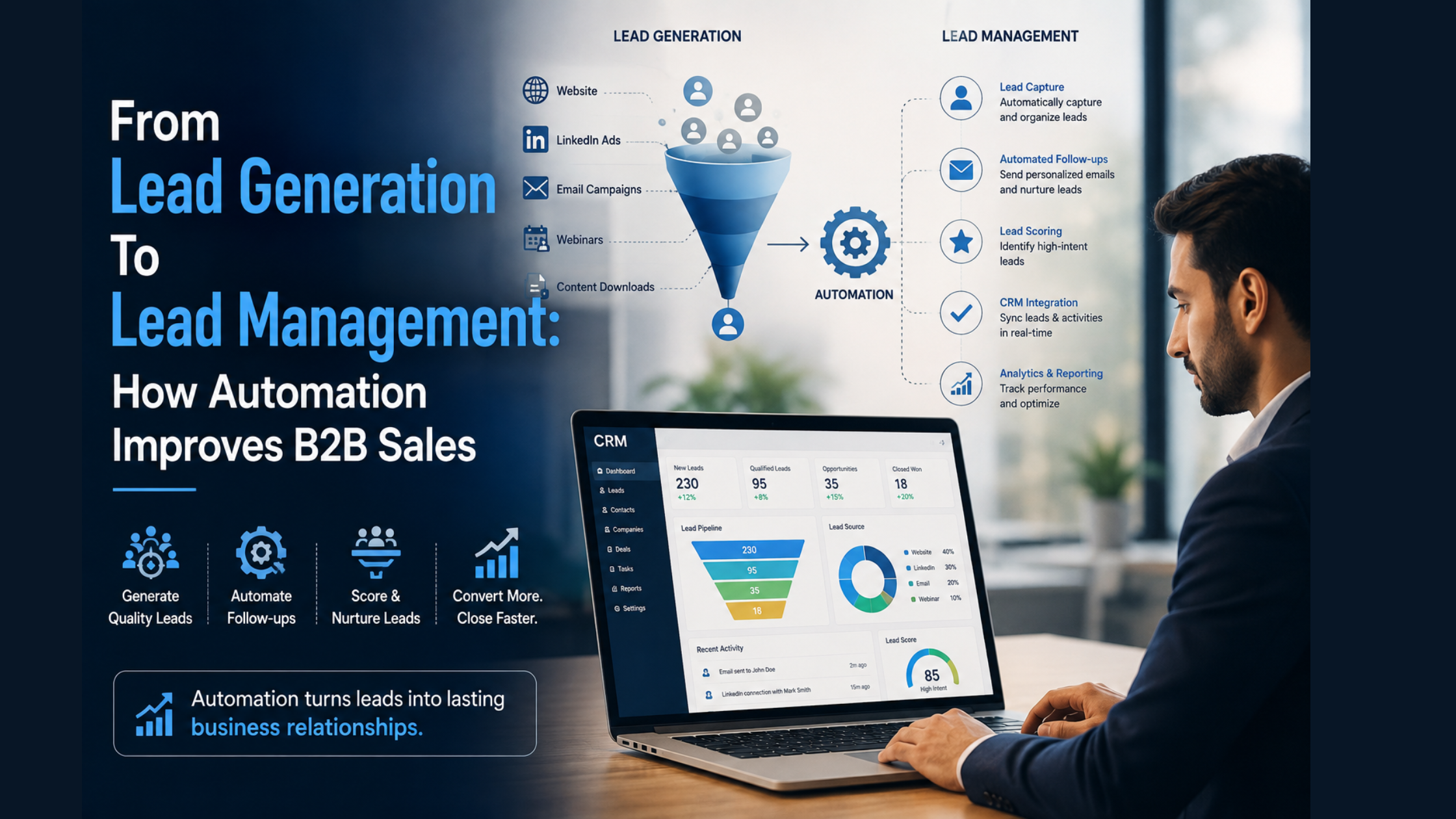Read more about the article From B2B Lead Generation To Lead Management: How Automation Improves Sales